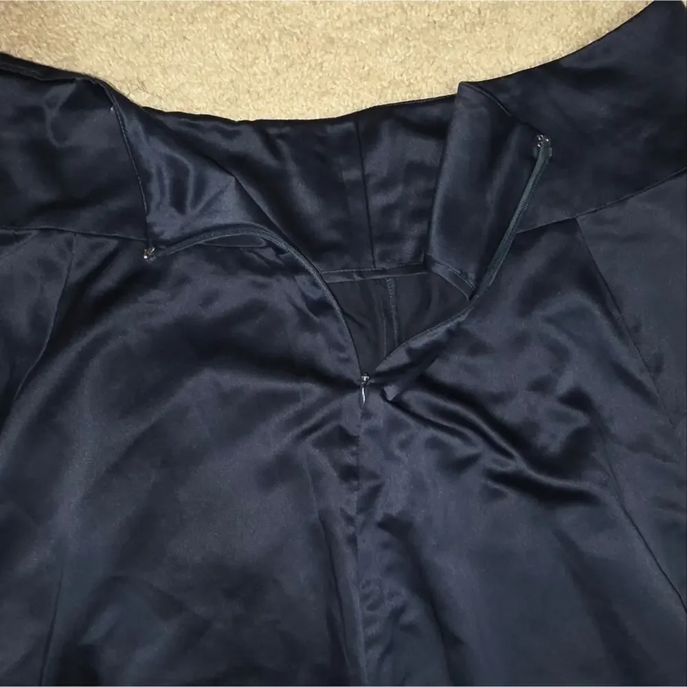 New York & Company Dark Blue A-Line Skirt